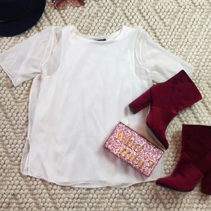 Vince off-white silk blouse